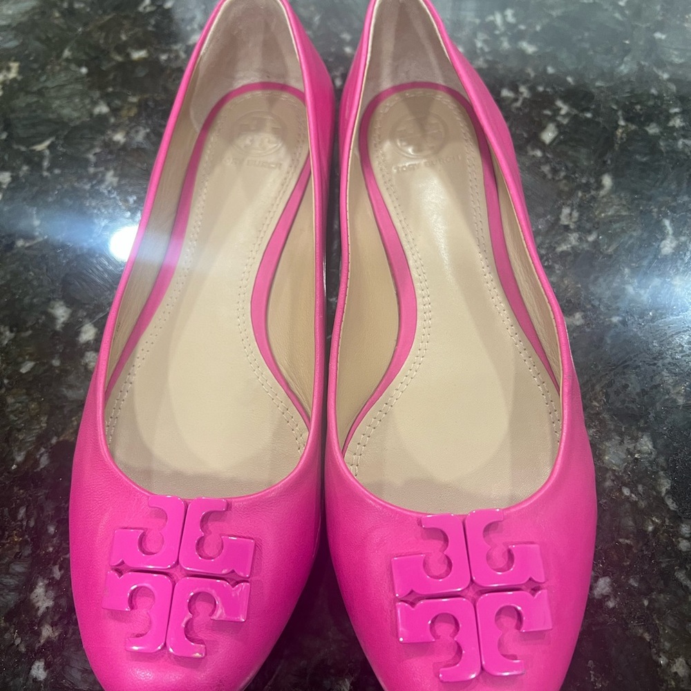 Tory Burch pink flats